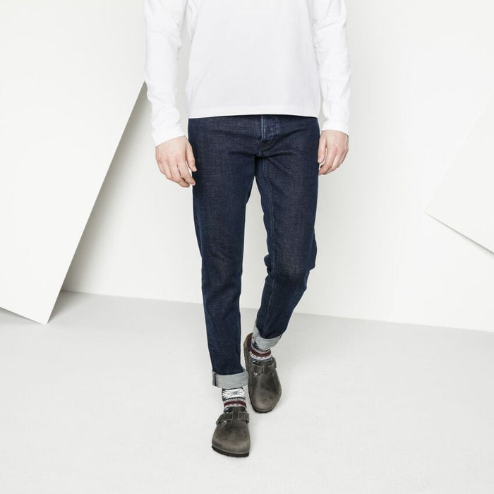 Birkenstock Boston Soft Footbed Iron Oiled Leather