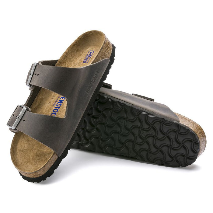 Birkenstock Arizona Soft Footbed Iron Oiled Leather