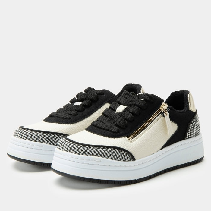 Alegria Averie Houndstooth Black Shoe