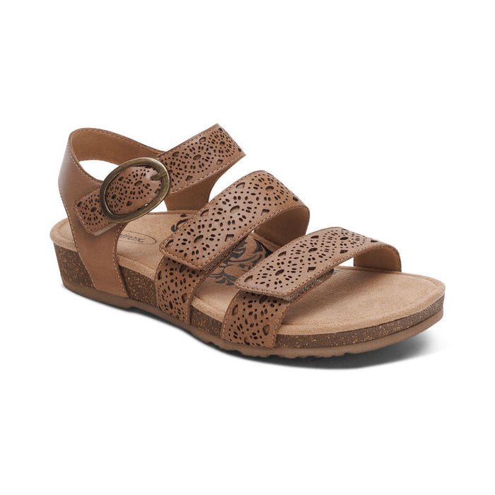Aetrex Lilly Taupe Cutout