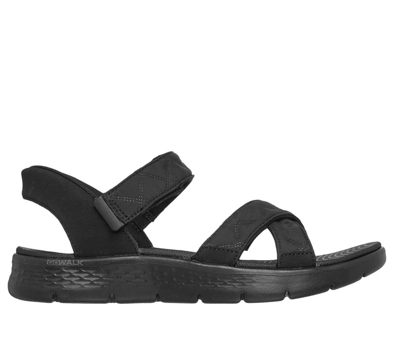 Women's Skechers Slip-ins: GO WALK Flex Sandal - BLACK