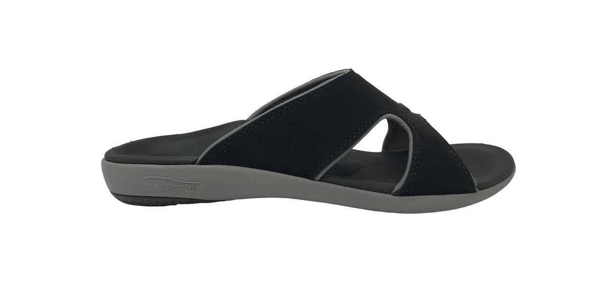 Spenco Kholo Slide Sandal Black Mens 10 D New‎ Womens Spenco Kholo Slide Sandals Shoe main image 2